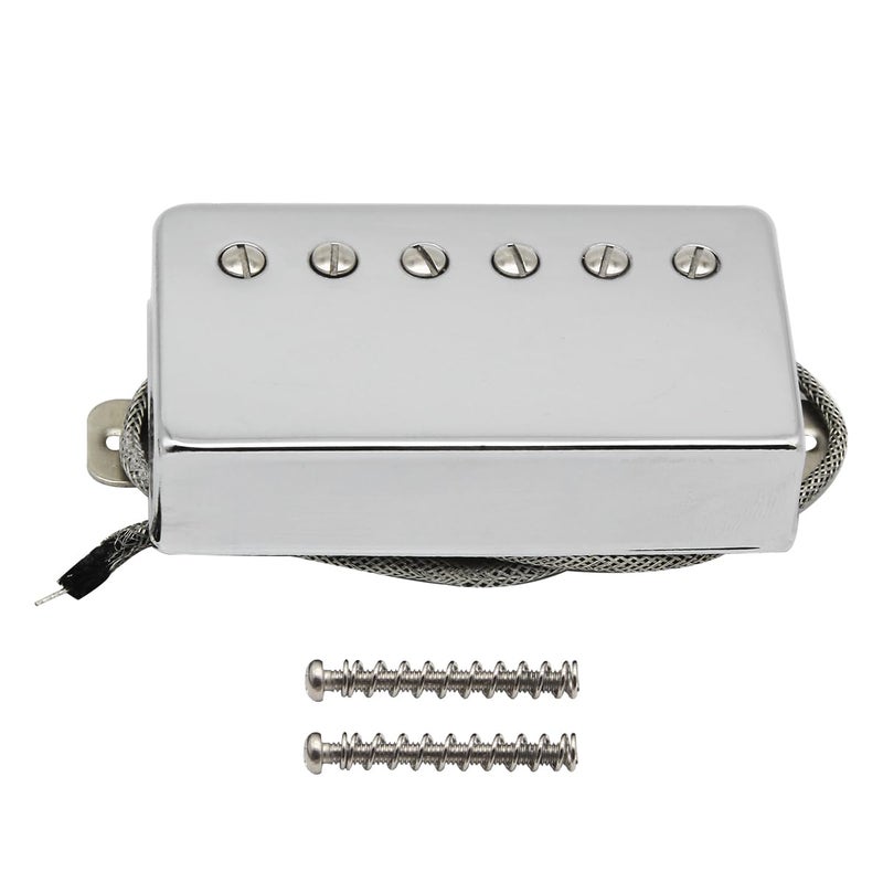 FLEOR Alnico5 Guitar Humbucker Pickup Chrome Neck Pickups Compatible with LP style Guitar Part - Image 1